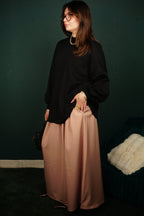 Jupe longue plissée