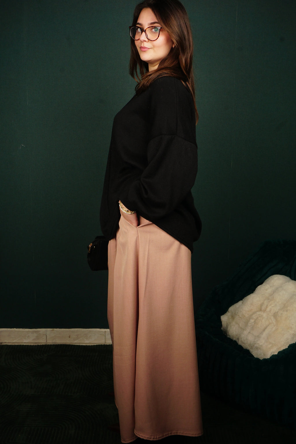 Jupe longue plissée