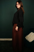 Jupe longue plissée