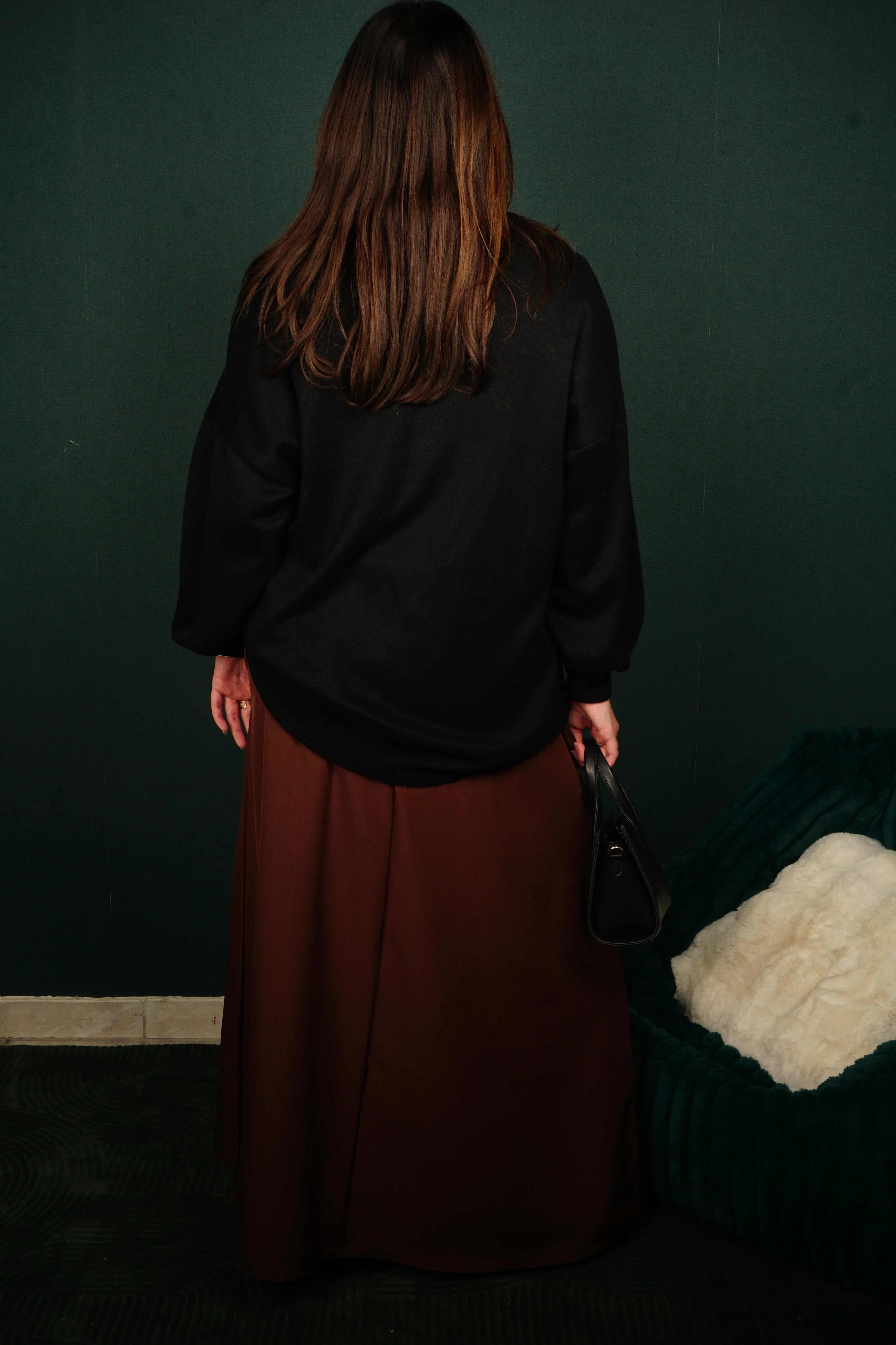 Jupe longue plissée