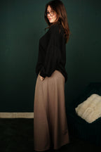 Jupe longue plissée