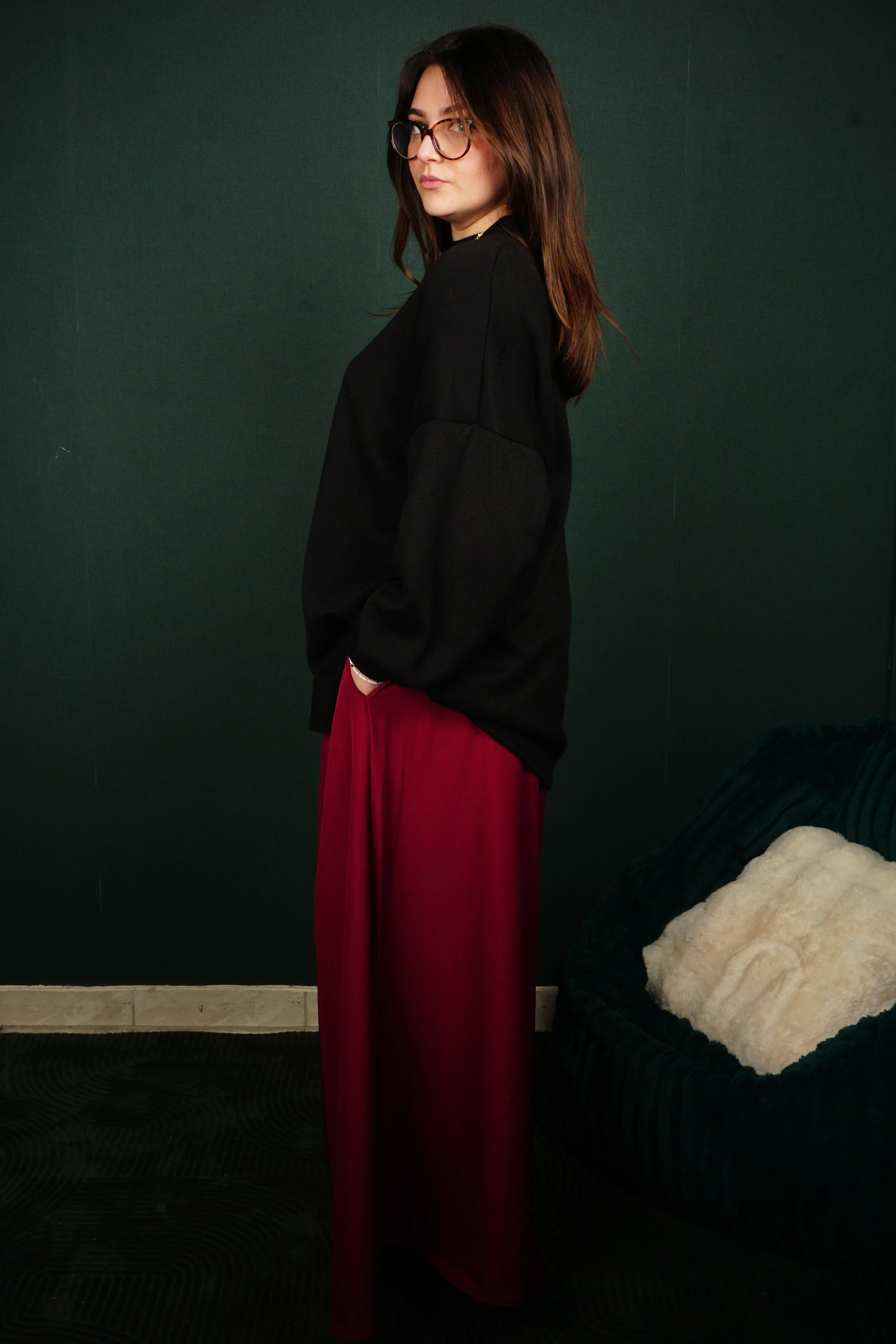 Jupe longue plissée