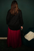 Jupe longue plissée