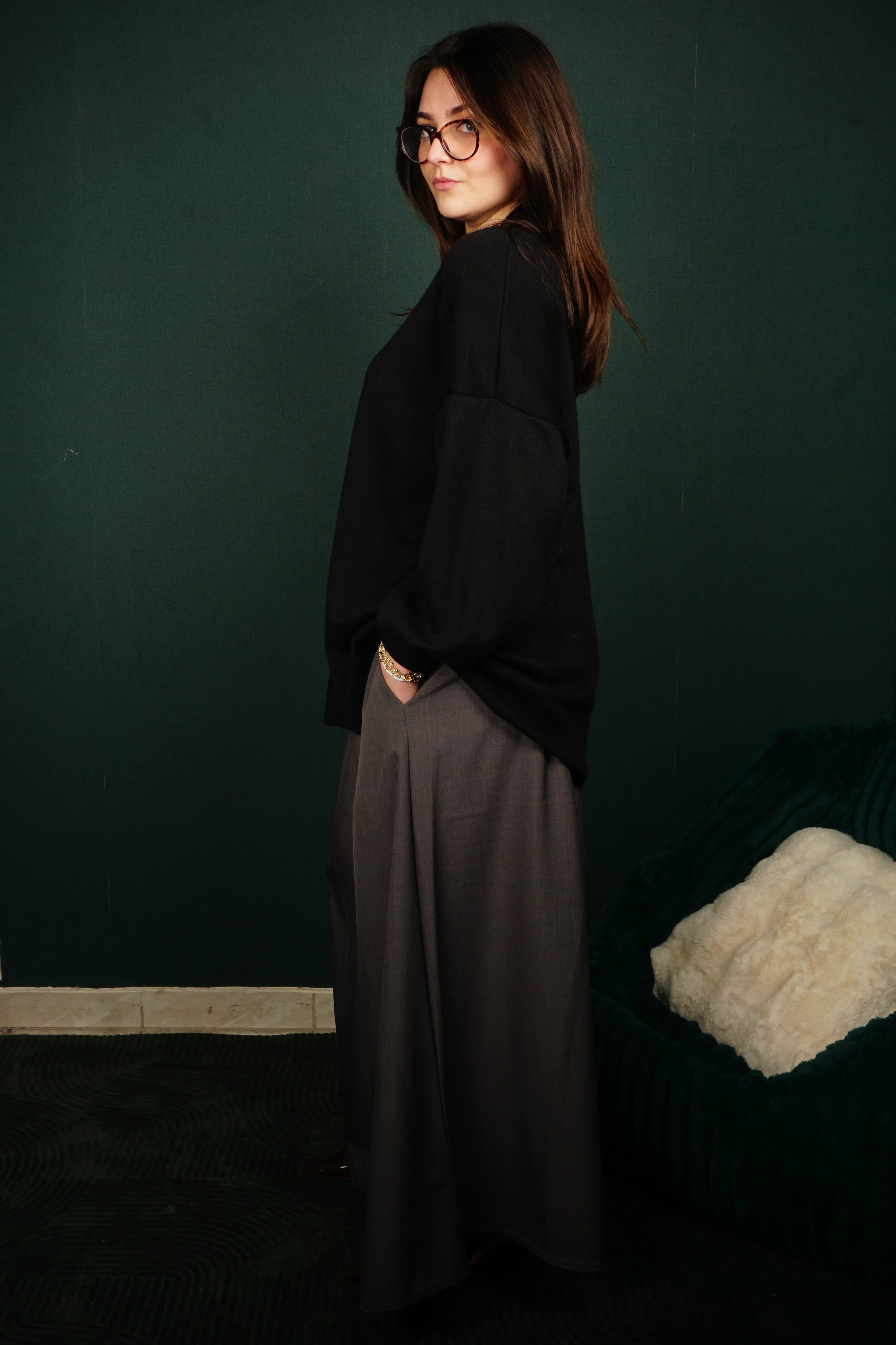 Jupe longue plissée