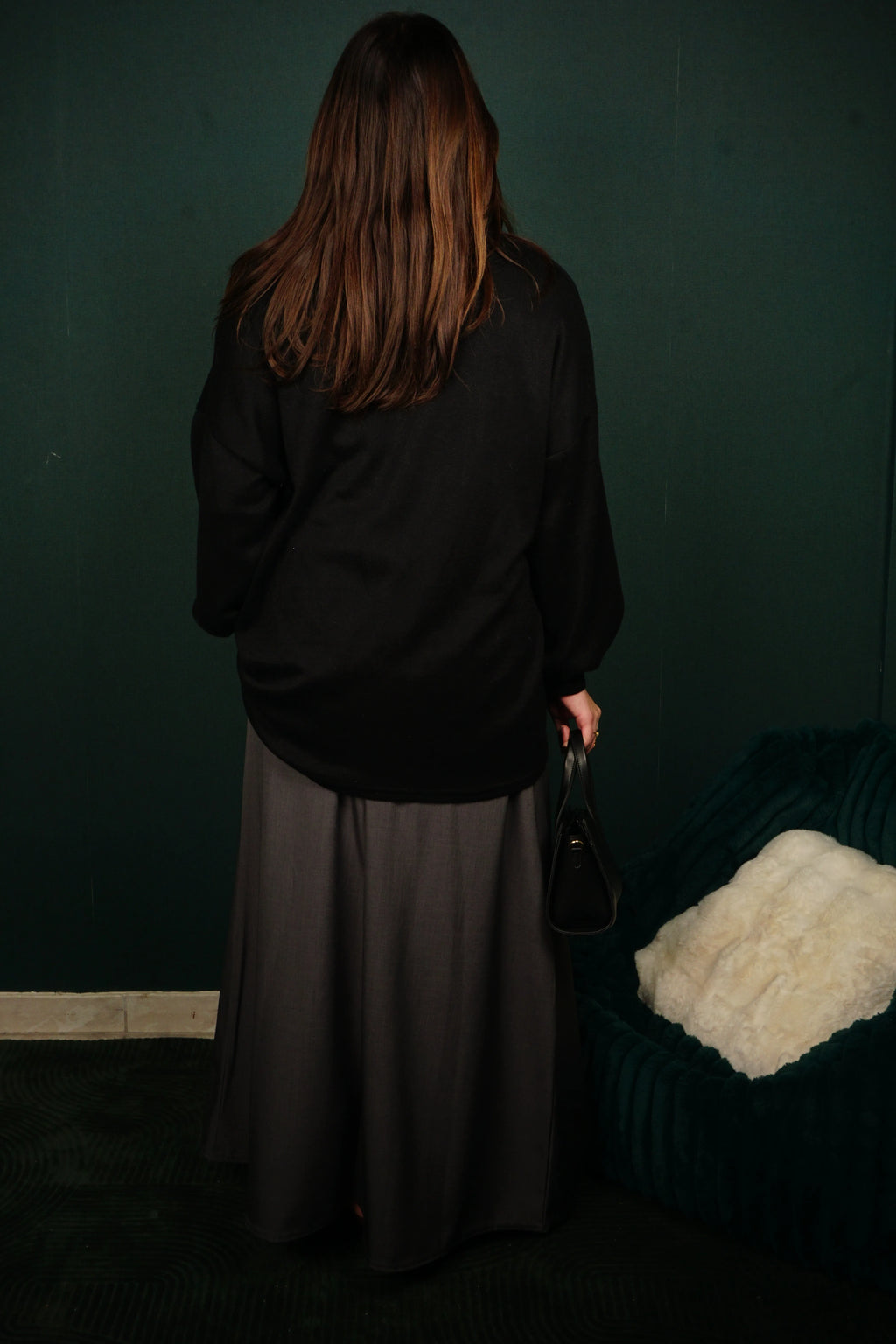 Jupe longue plissée