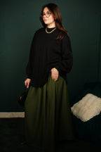 Jupe longue plissée