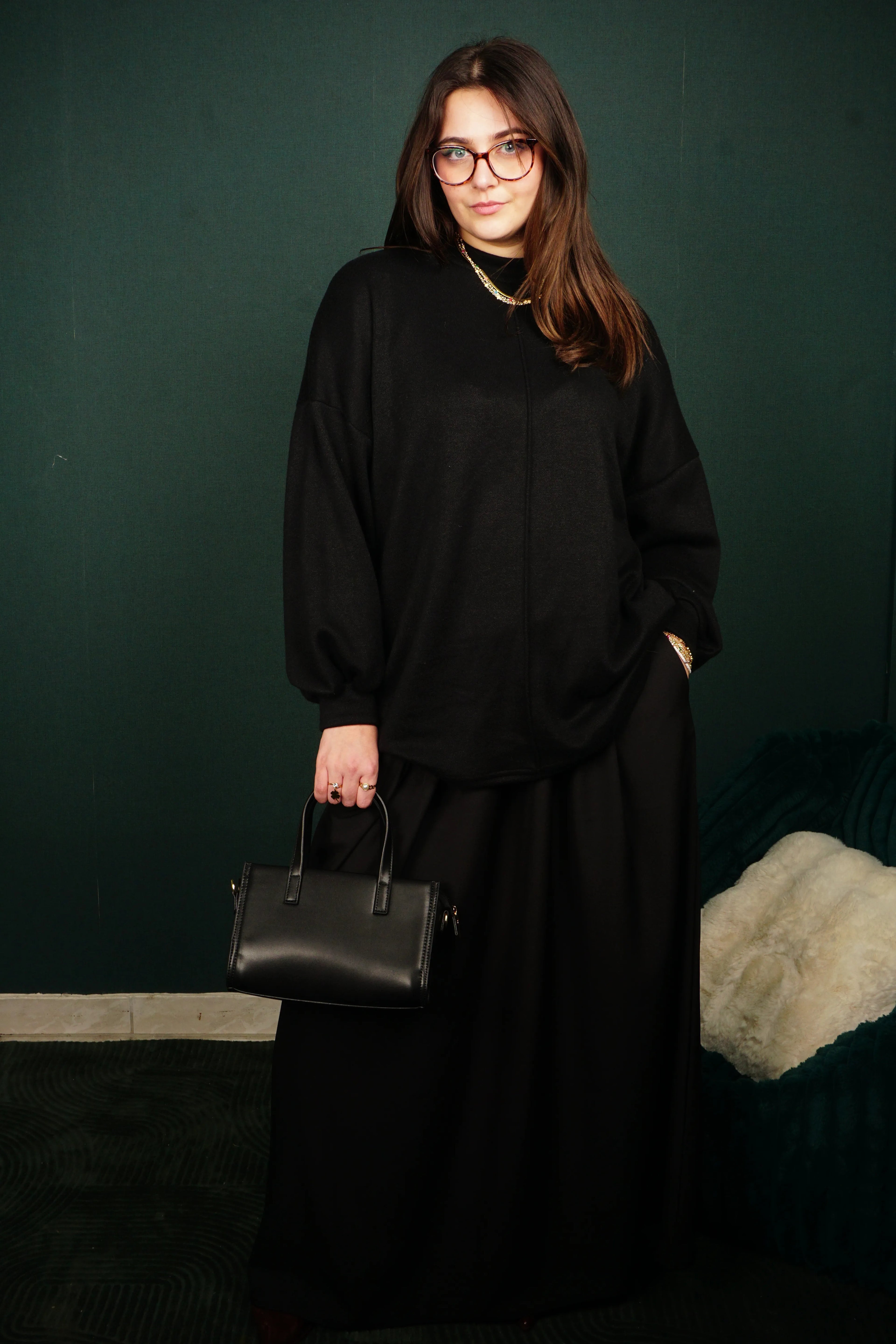 Jupe longue plissée