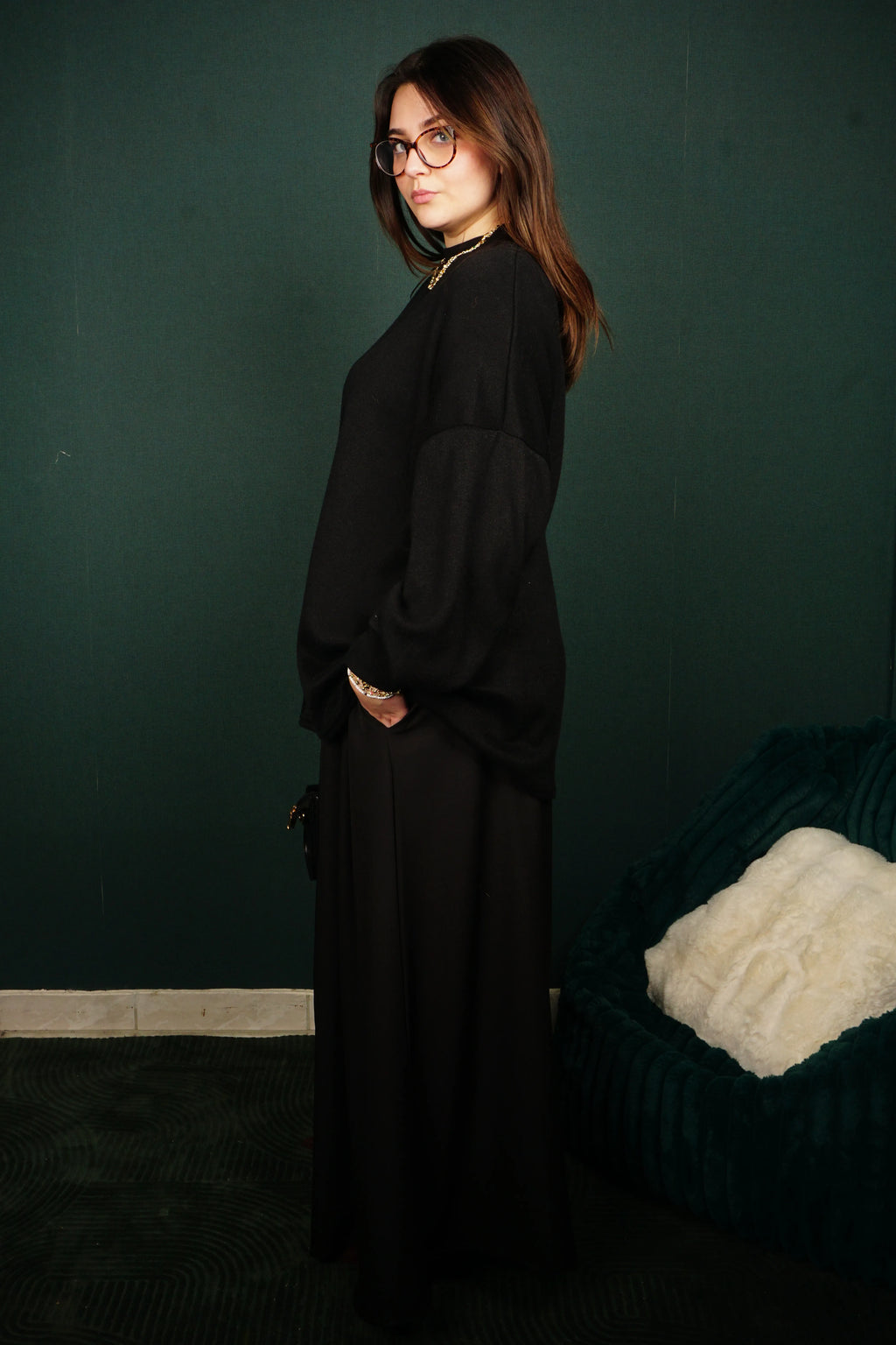 Jupe longue plissée