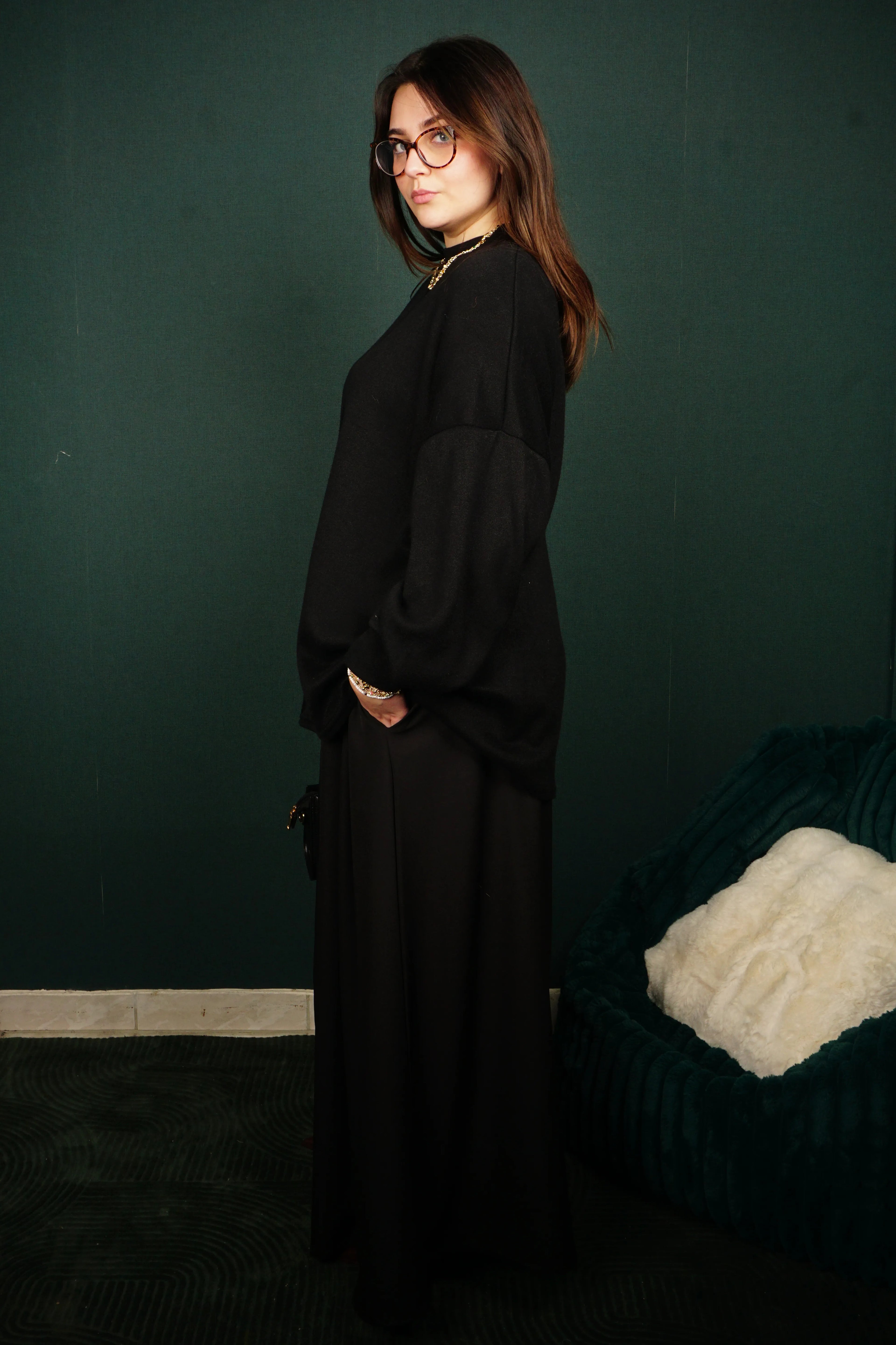 Jupe longue plissée